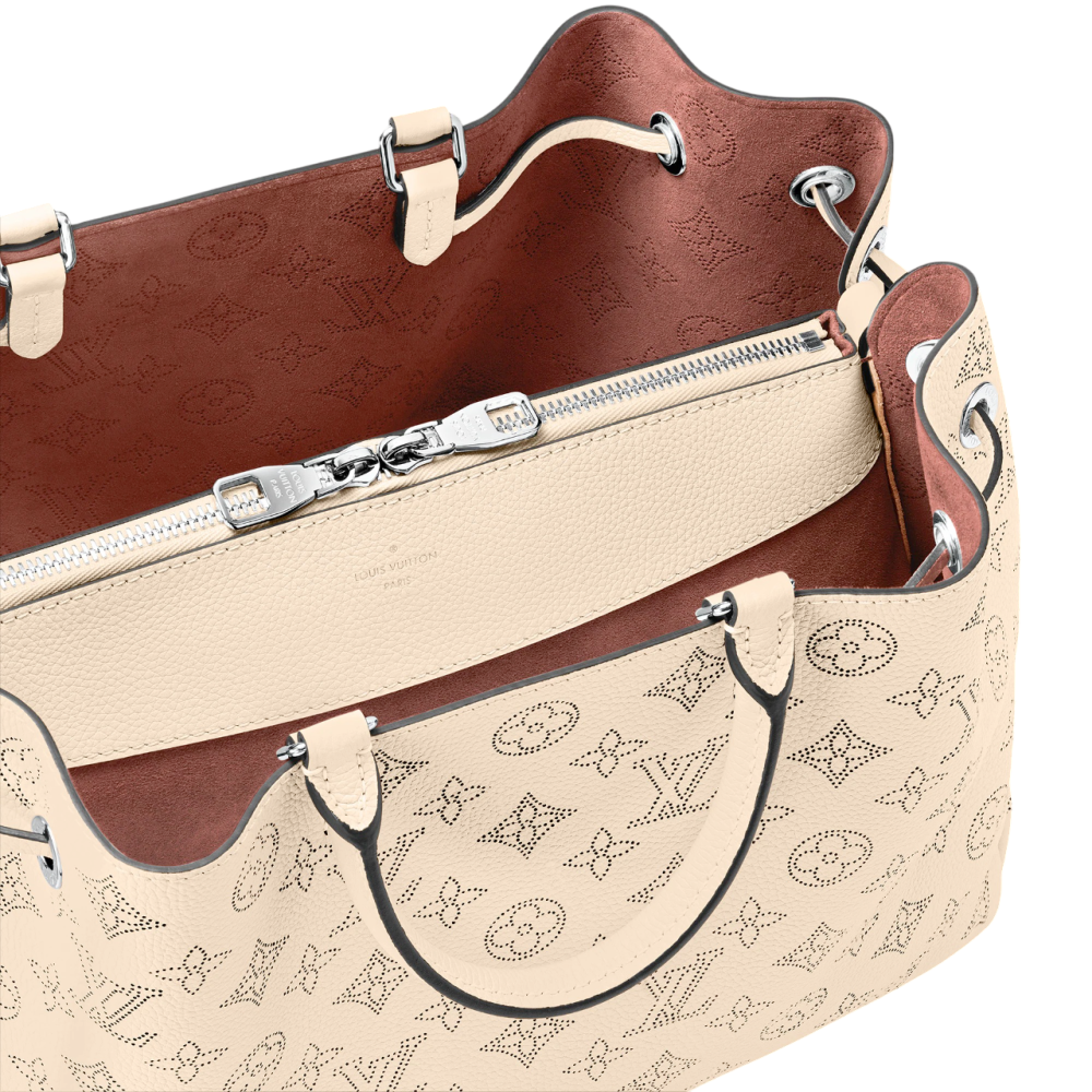 Louis Vuitton Mahina Bella Cream Tote Bag-4