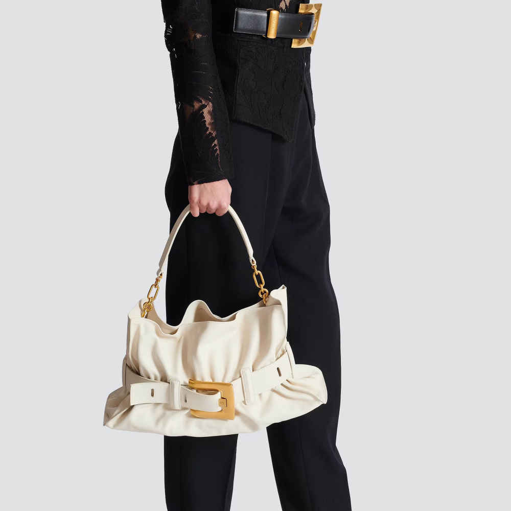 Balmain Anthem White Shoulder Bag-6