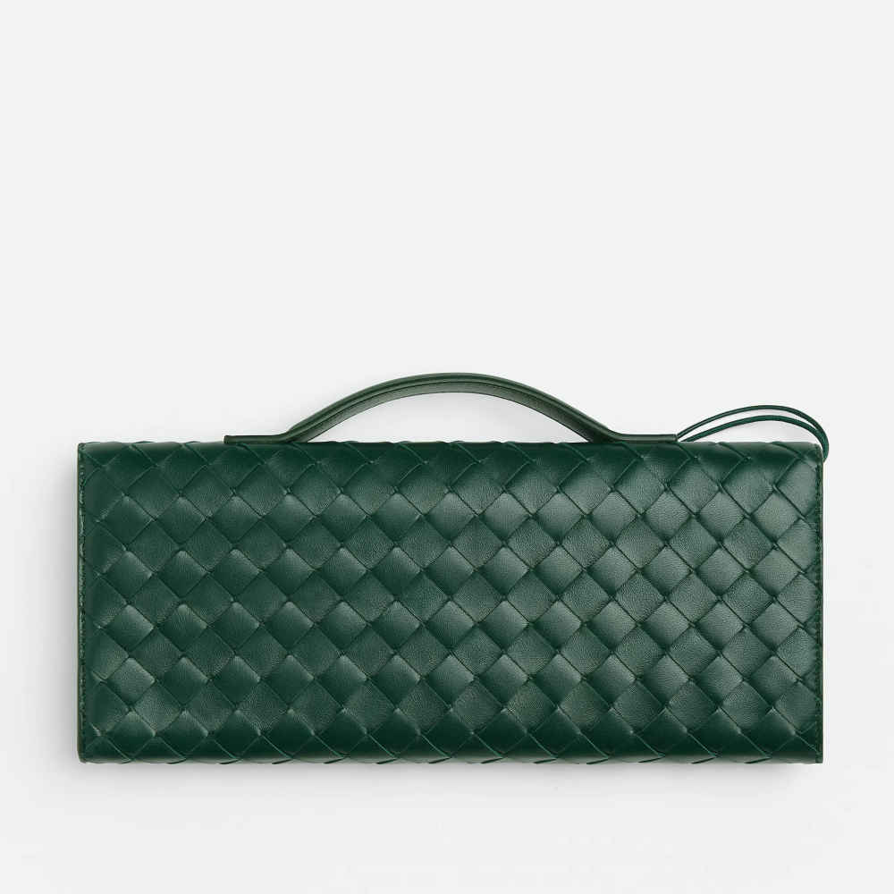 Bottega Veneta Long Andiamo Green Handbag-1