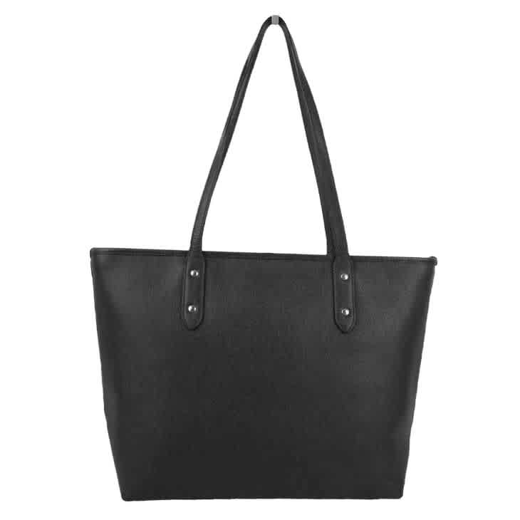 Coach Mollie Signature Large Black Tote Bag-1
