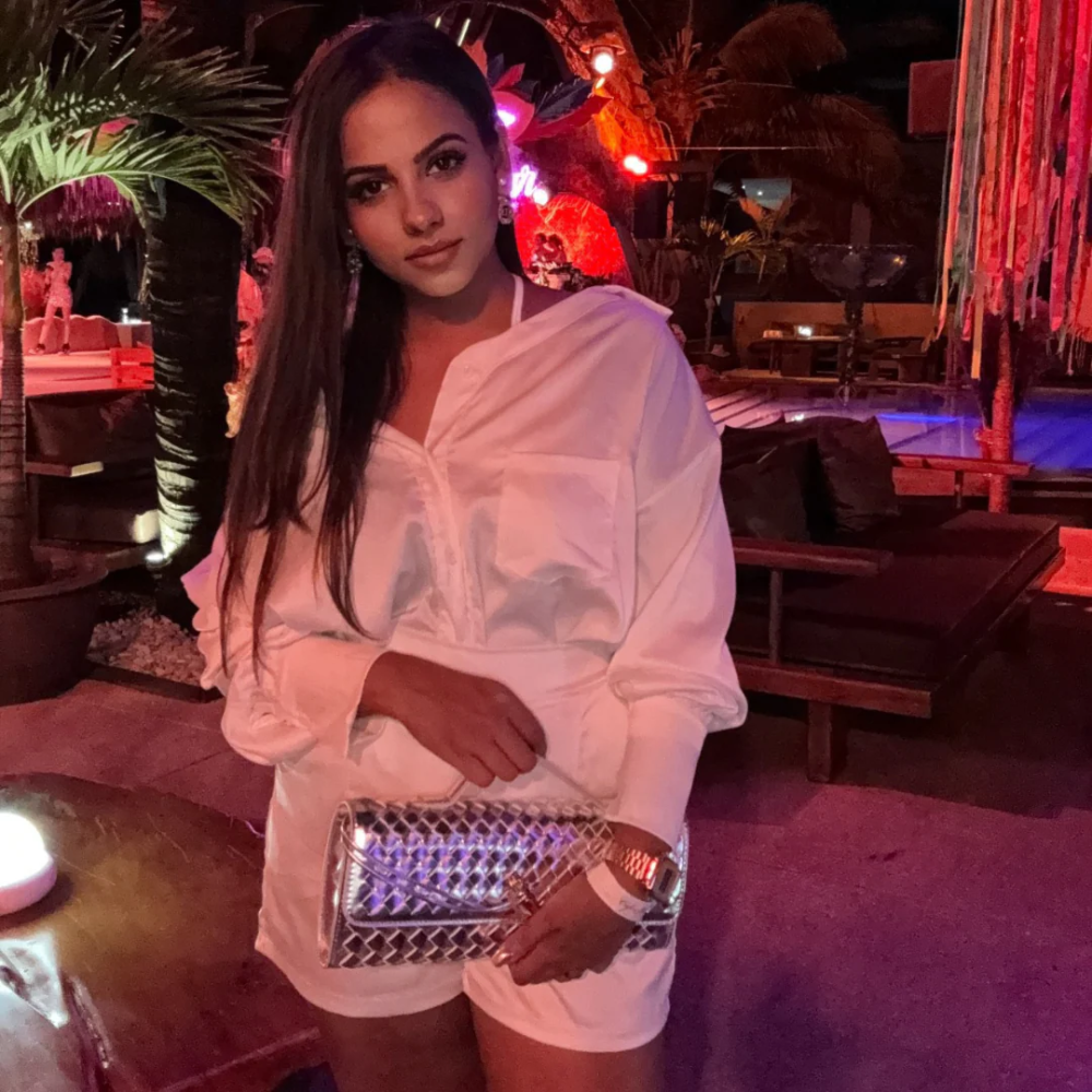 Bottega Veneta Long Andiamo Silver Handbag-3