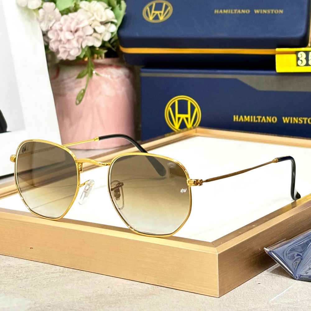 Hamiltano Winston Classic Brown Sunglasses-thumb-0