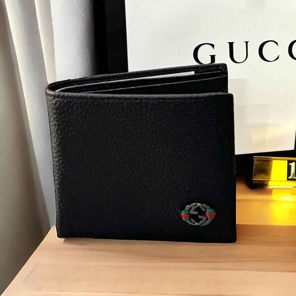 Gucci Black Premium Compact Wallet-1