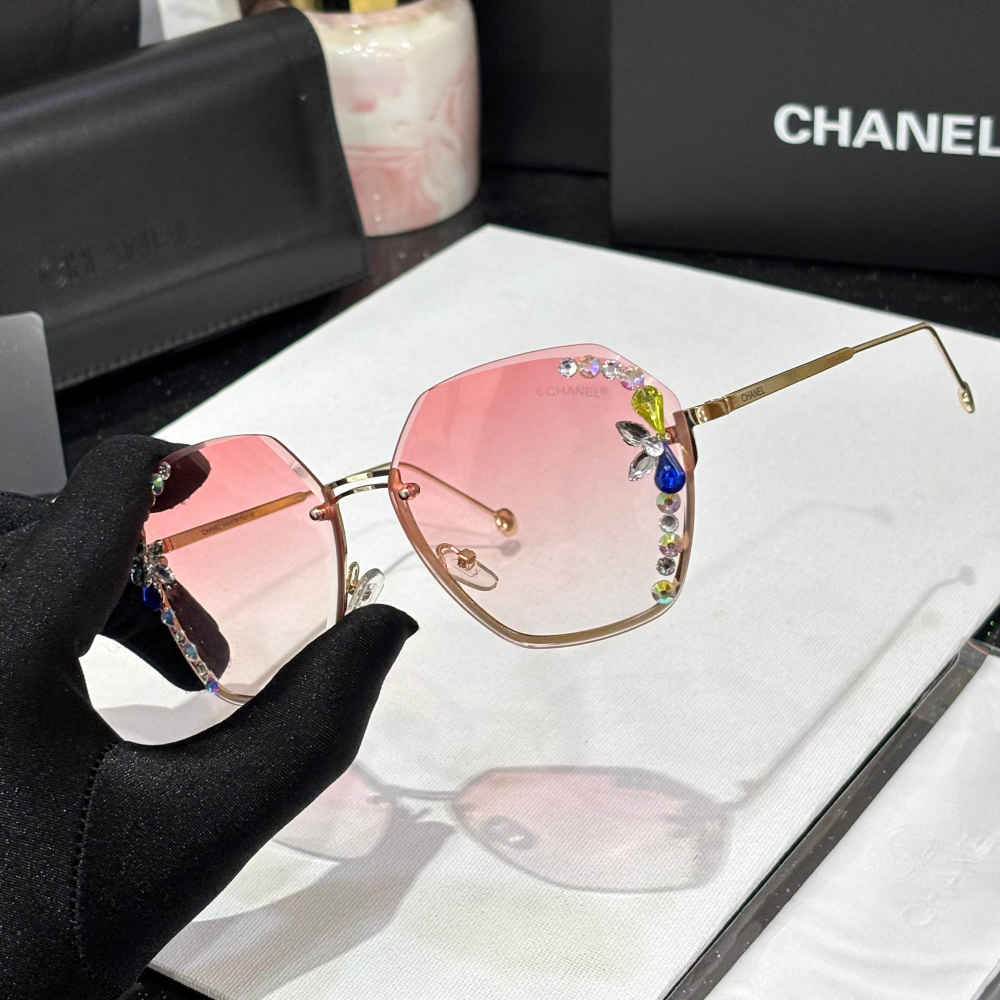 Chanel Pink Premium Women's Sunglasses-1