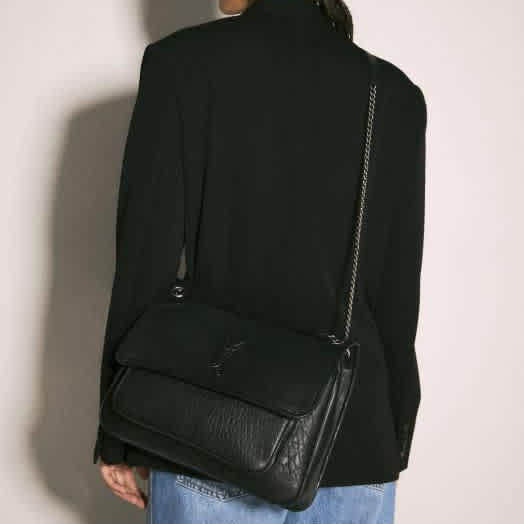 YSL Saint Laurent Niki Large Leather Premium Shoulder Bag-2