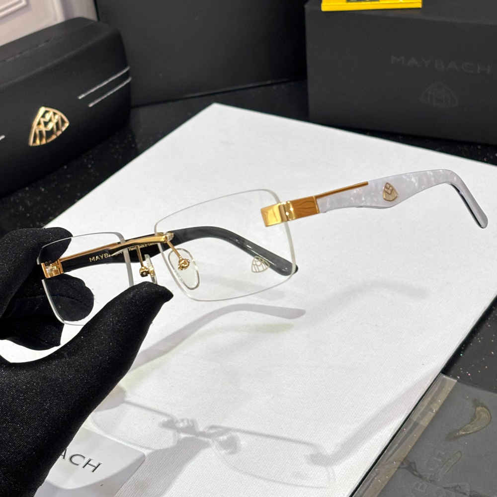 Maybach White Luxury Sunglasses-1