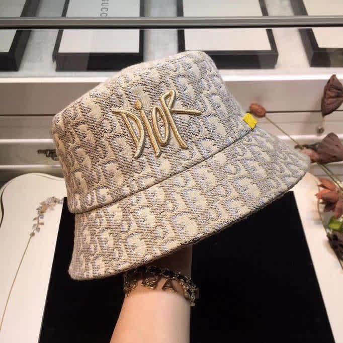 Dior Cream Premium Bucket Hat-3