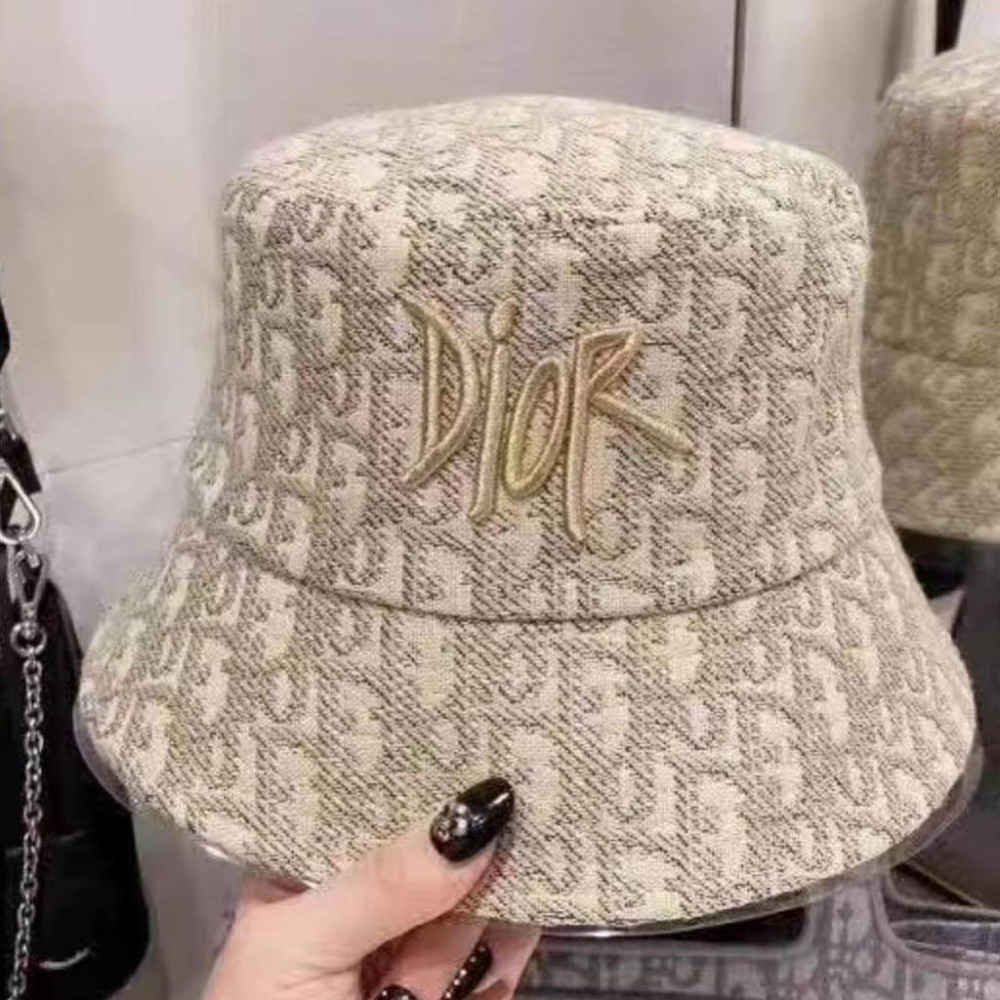 Dior Cream Premium Bucket Hat-1