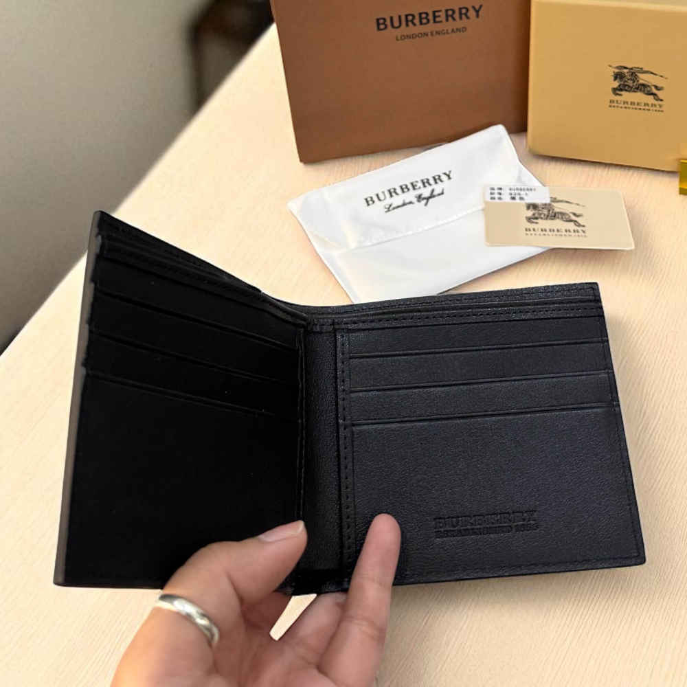 Burberry Brown Premium Compact Wallet-4