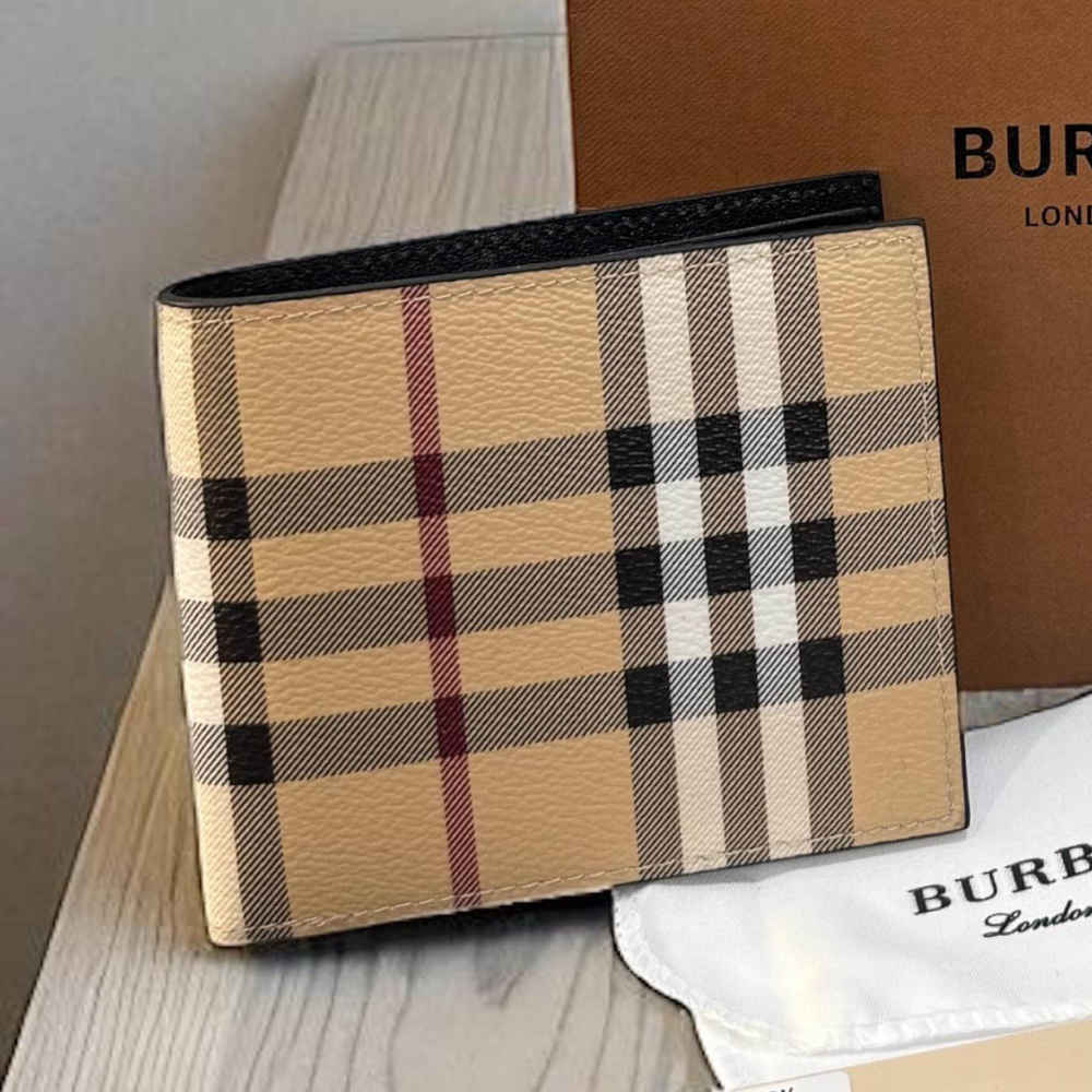 Burberry Brown Premium Compact Wallet-2