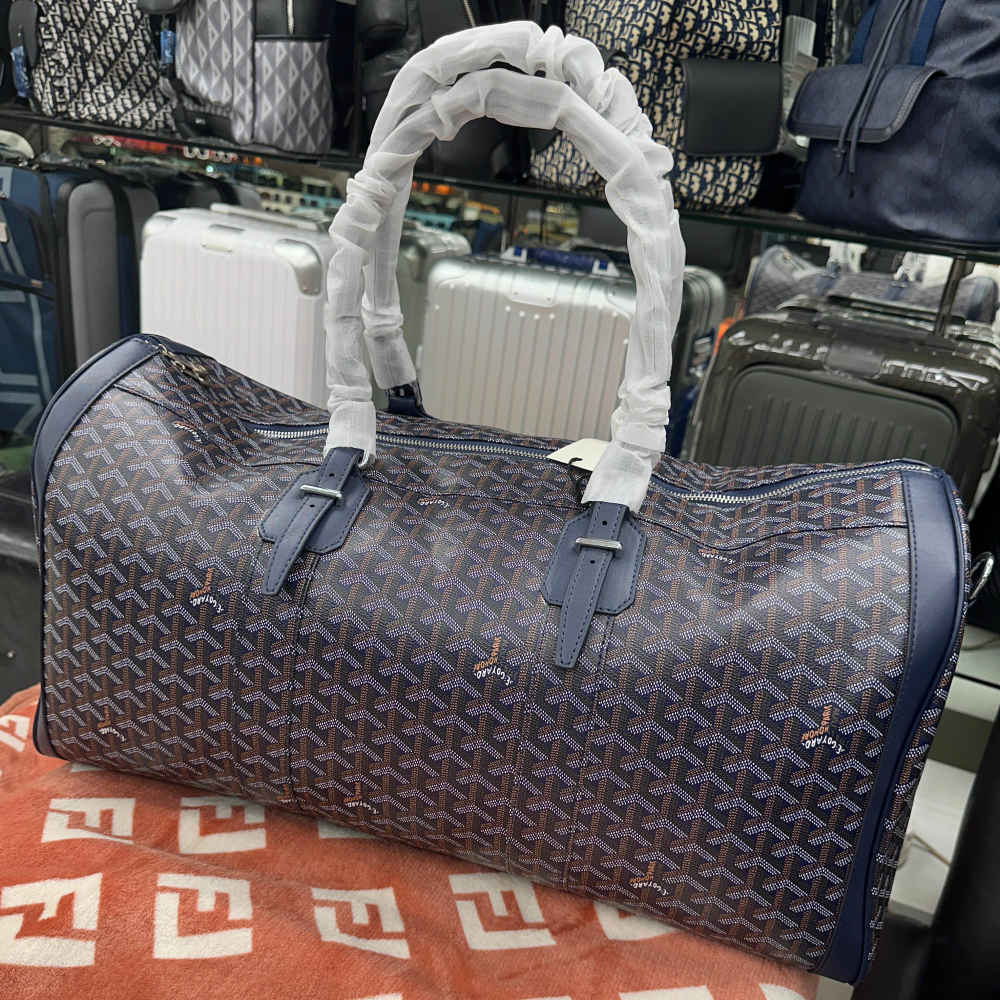 Goyard Boeing 55 Blue Duffle Bag-thumb-1