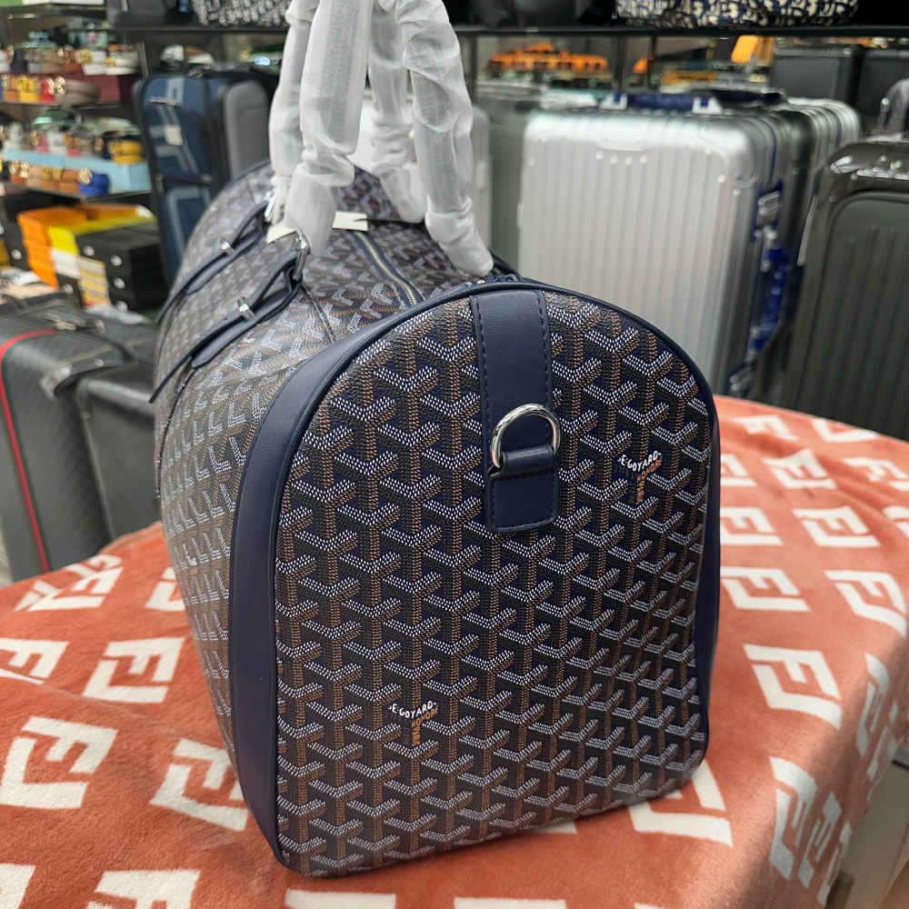 Goyard Boeing 55 Blue Duffle Bag-thumb-2