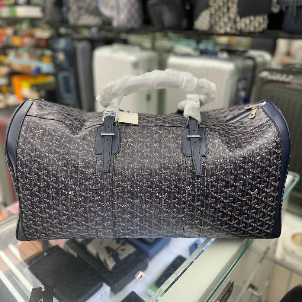 Goyard Boeing 55 Blue Duffle Bag-thumb-3