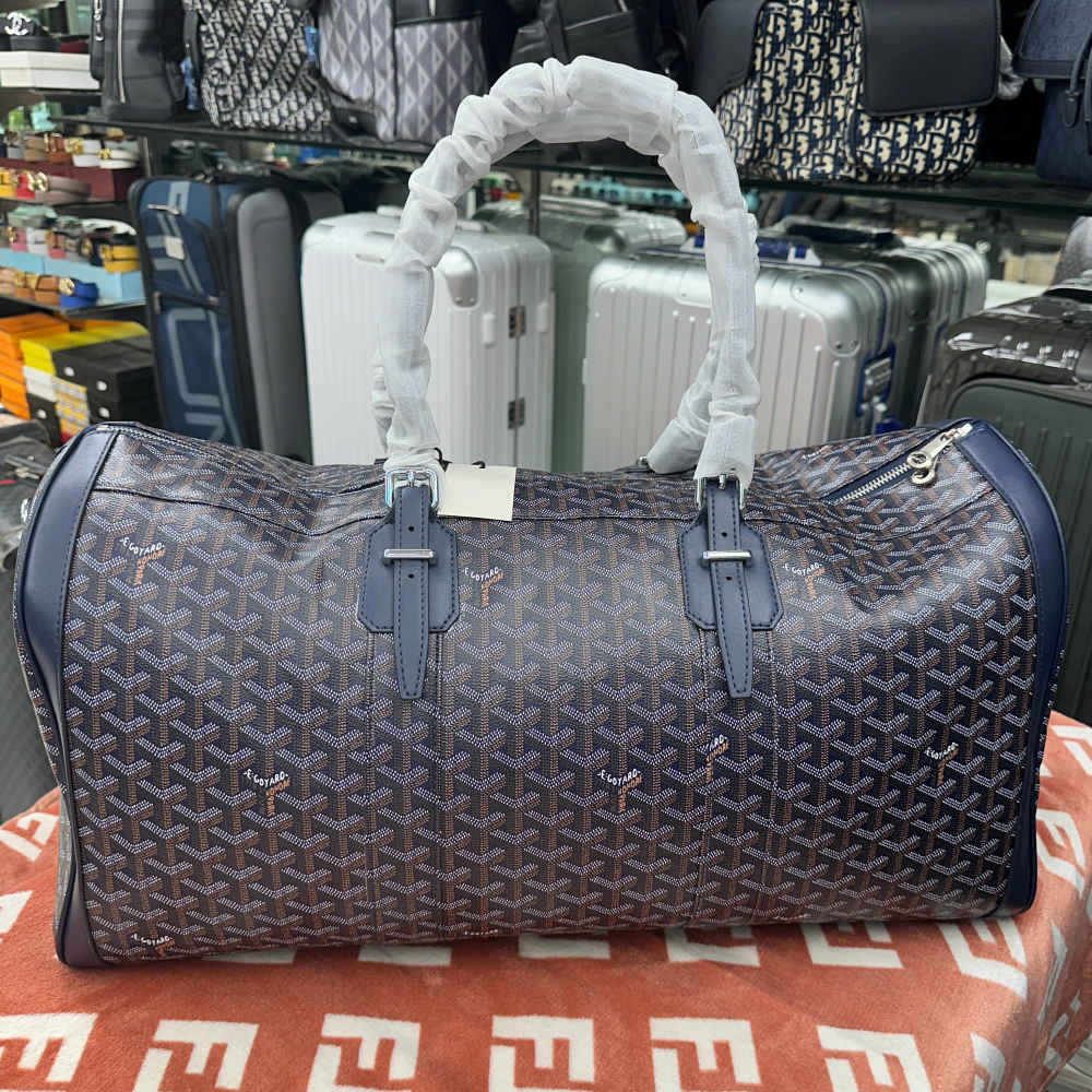 Goyard Boeing 55 Blue Duffle Bag-thumb-0