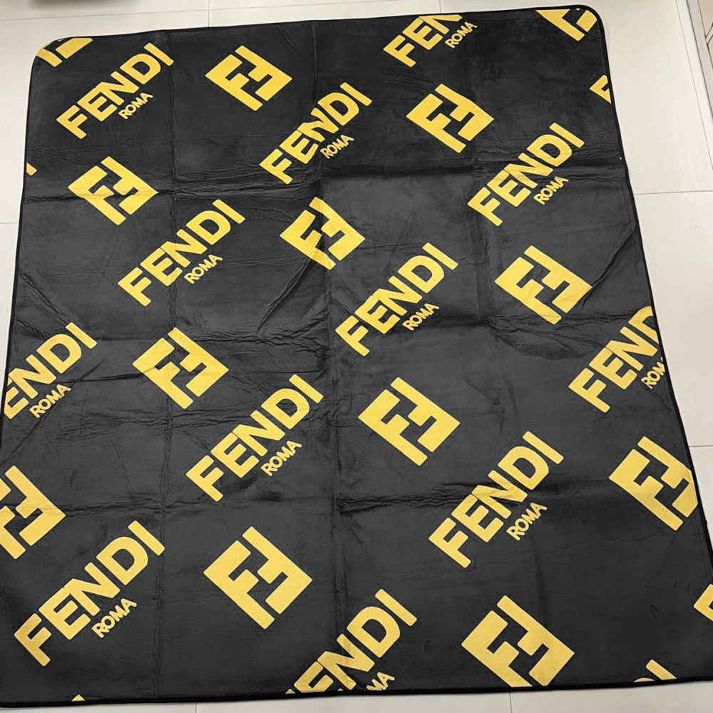 Fendi Roma Black Premium Quality Carpet-thumb-0