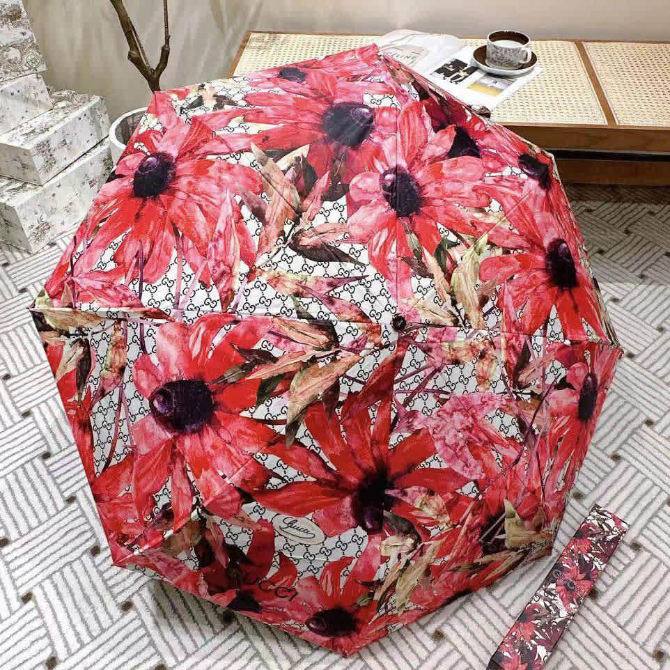 Gucci Red Premium Quality Umbrella-thumb-0