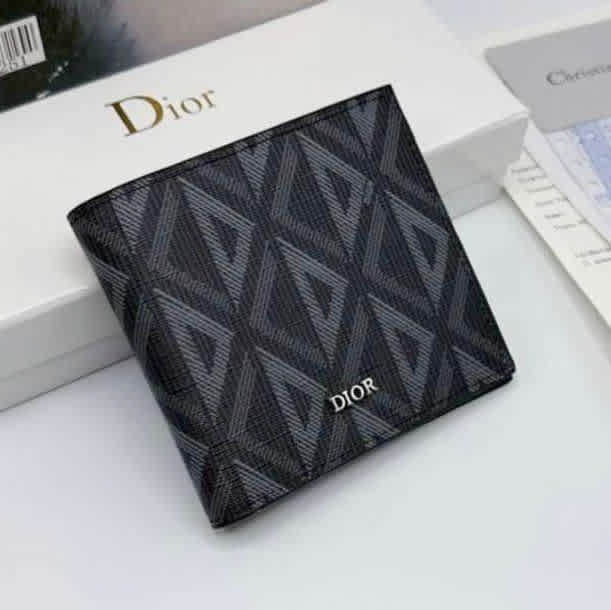 Dior Black Premium Compact Wallet-1