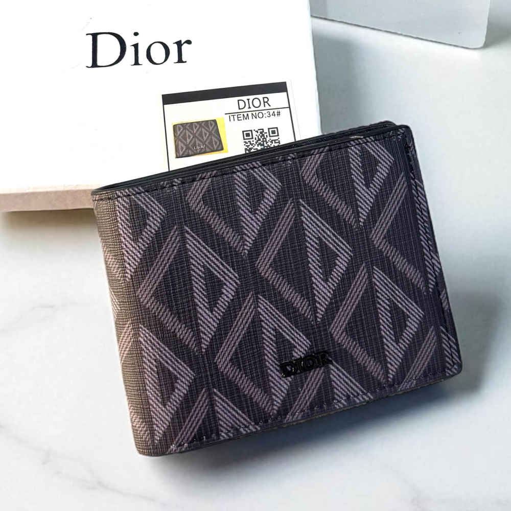 Dior Black Premium Compact Wallet-2