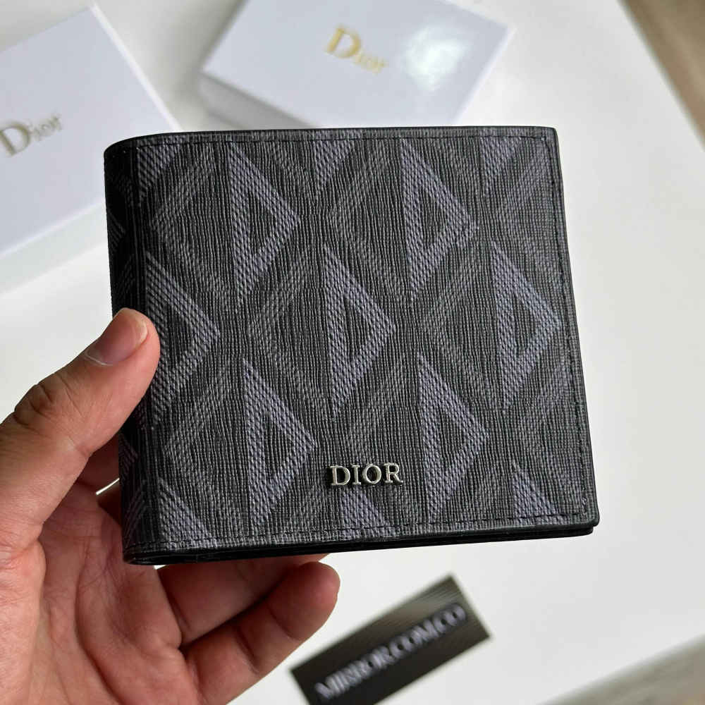 Dior Black Premium Compact Wallet-3