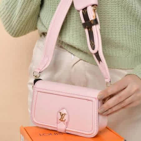 Louis Vuitton LV Canta Officer Pink Sling Bag-1