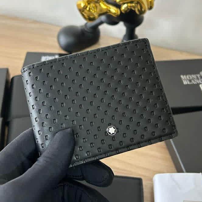 Mont Blanc Black Premium Compact Wallet-thumb-0