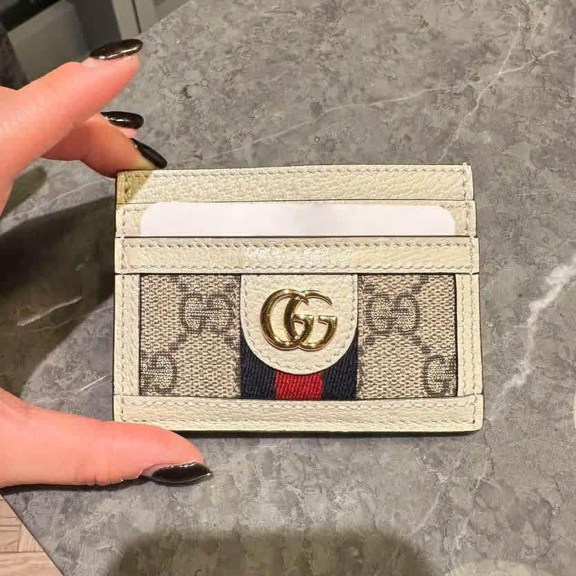 Gucci White Premium Card Wallet-thumb-2
