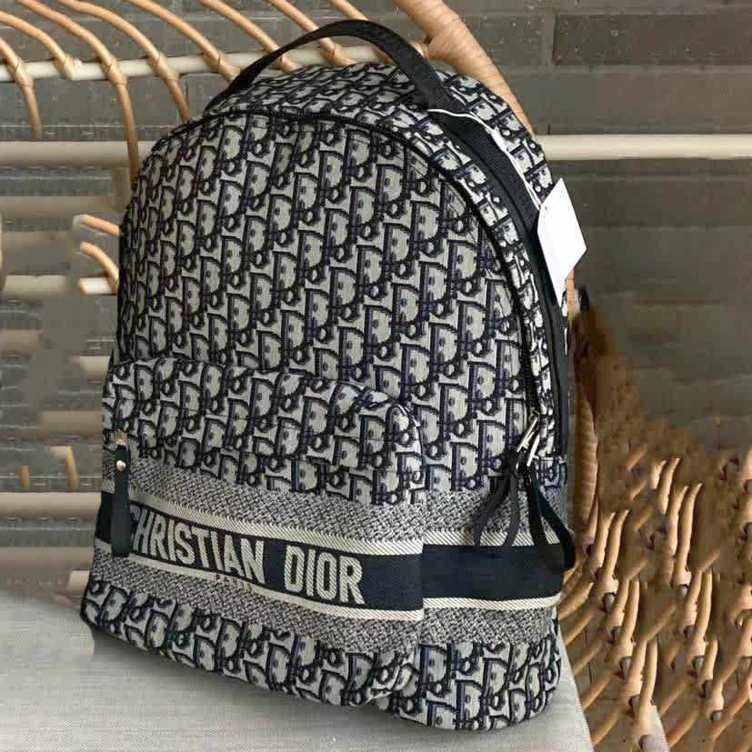 Dior Oblique Black Backpack-thumb-4