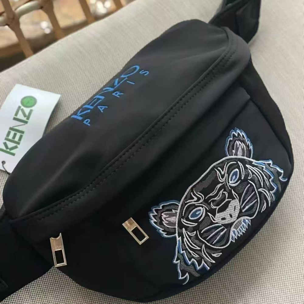 Kenzo Tiger Black & Blue Belt Bag-thumb-0