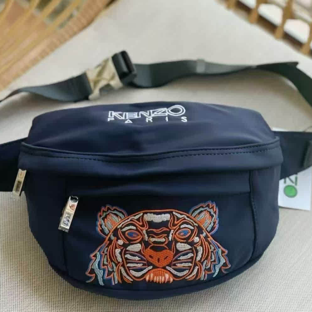 Kenzo Tiger Blue & White Belt Bag-thumb-0