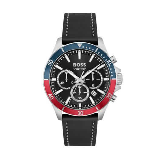 Boss Troper Qtz Fashion Chrono Black Round Dial Men's Watch - 1514099-thumb-0