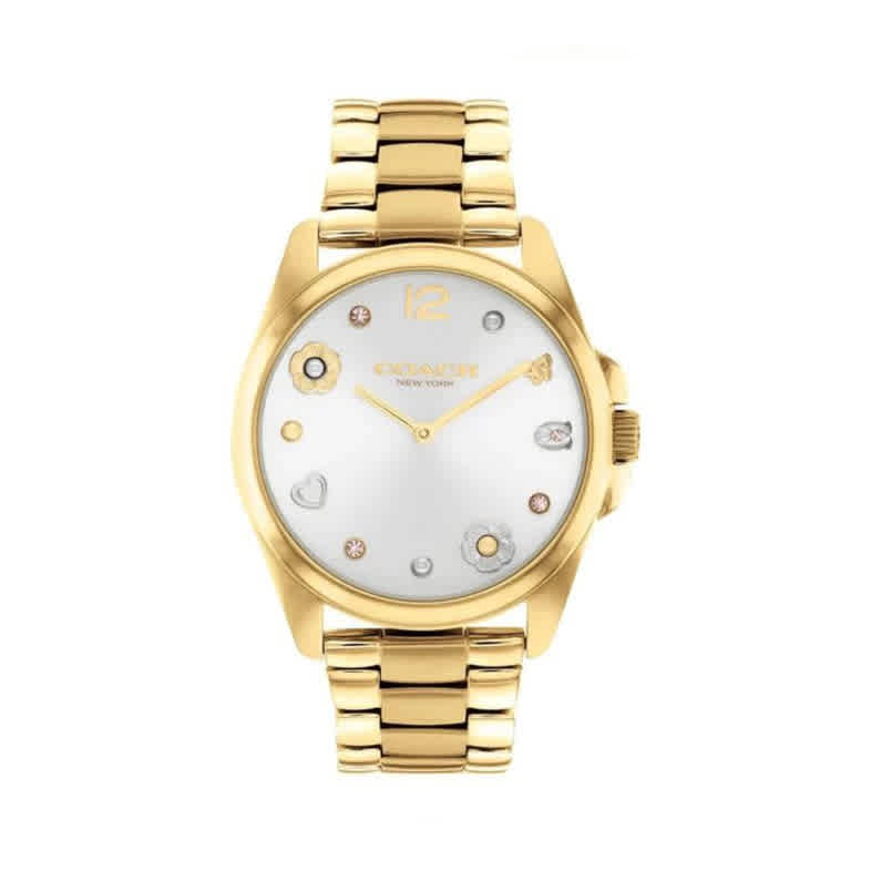Coach New York Greyson Gold Stainless Steel Strap Women Watch-thumb-0