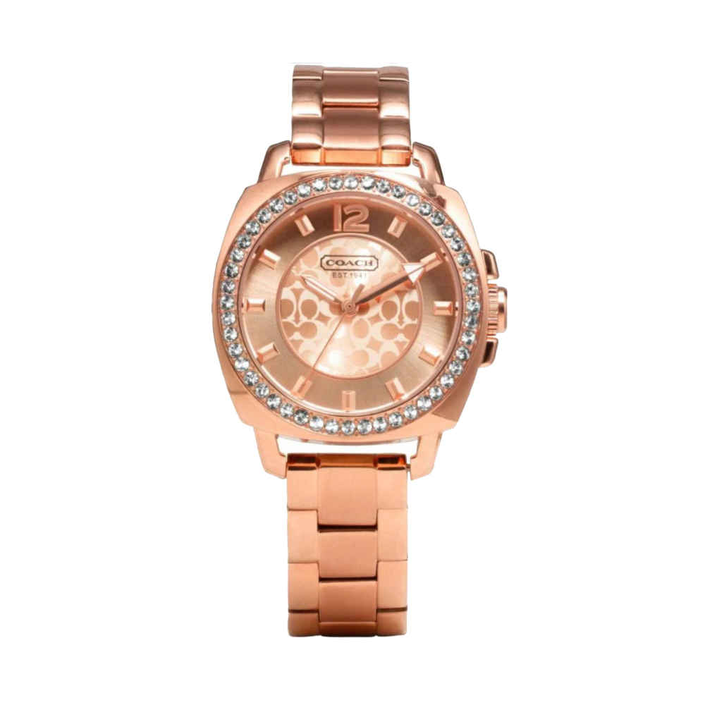 Coach Rose Gold Stainless Steel Strap Women Watch-thumb-0