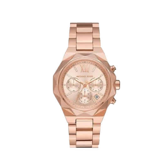 Michael Kors Raquel Chronograph Rose Gold-Tone Stainless Steel Watch-thumb-0
