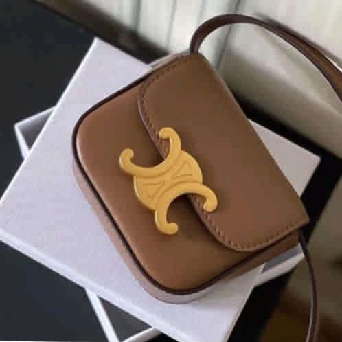Celine Nano Brown Sling Bag-thumb-0