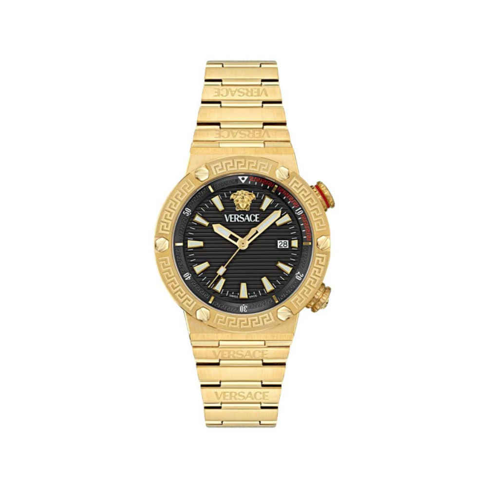 Versace Greca Logo Diver Black Dial Watch For Men VE8G00624-thumb-0