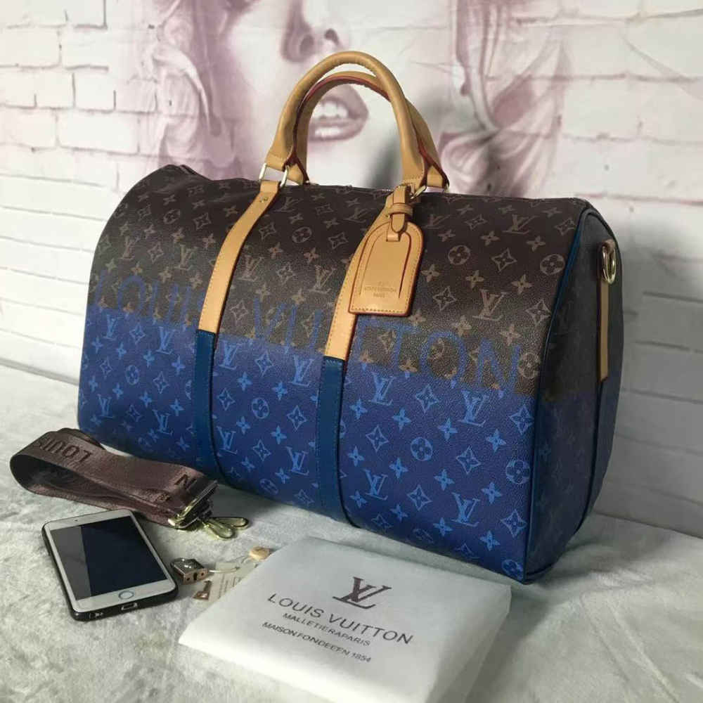 Louis Vuitton Keepall Bandoulière 50 Split Duffle Bag-thumb-1