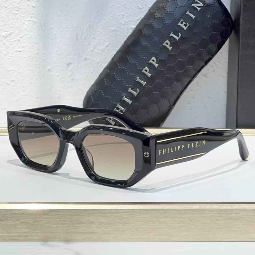 Philipp Plein Brown Luxury Sunglasses-thumb-0