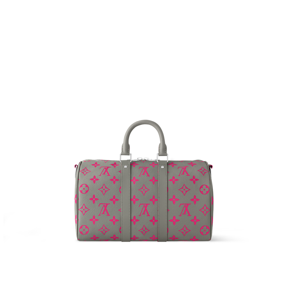 Louis Vuitton Keepall Bandoulière 35 Pink Split Duffle Bag-1