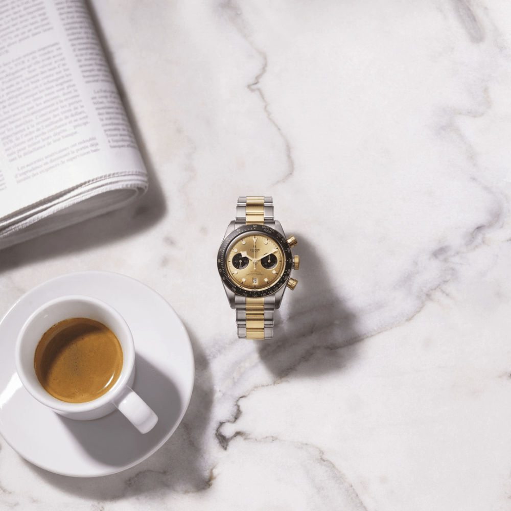 Tudor Black Bay Chrono S&G Gold Dial Premium Watch M79363N-0007-4