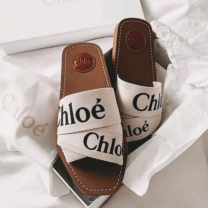 Chloe Beige Premium Quality Women's Flat Sandals-thumb-1