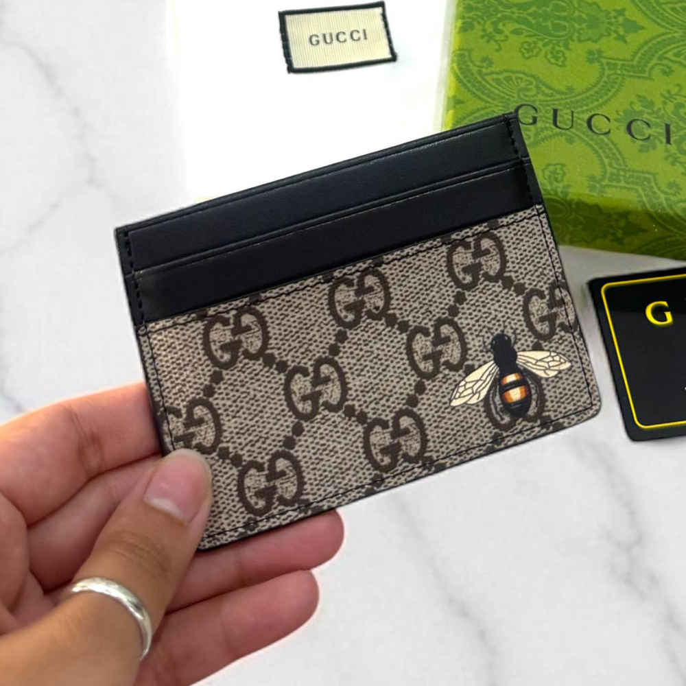 Gucci Beige Premium Card Wallet-thumb-0