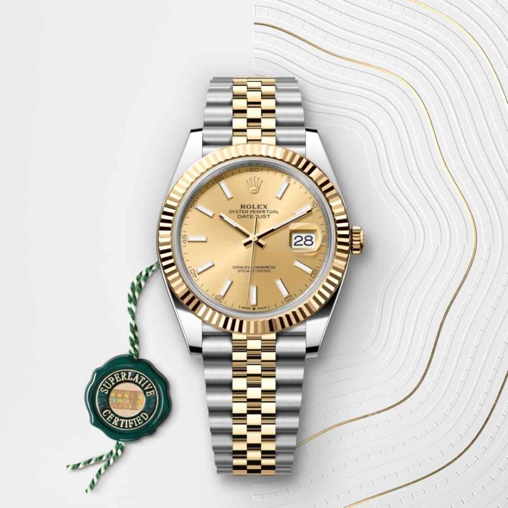 Rolex Datejust 41 Oyster, Oystersteel and Yellow Gold Watch M126333-0010-7