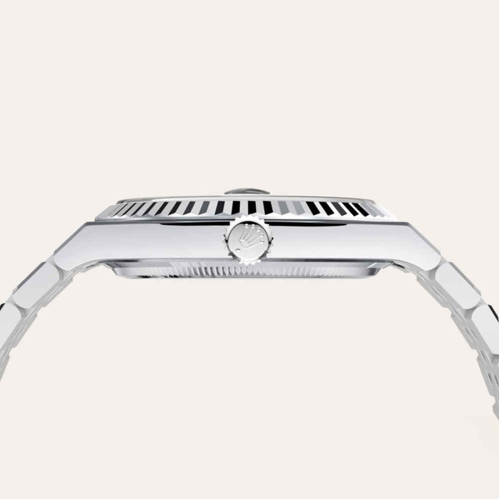 Rolex Land-Dweller Oyster, 40 mm, Platinum and Blue Dial Watch M127336-0001-4