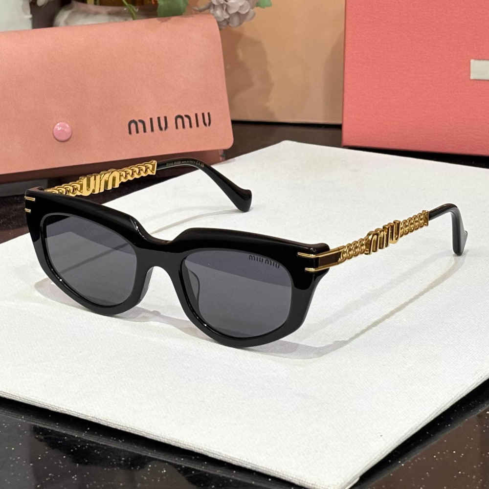 Miu Miu Black Premium Women's Sunglasses-thumb-0