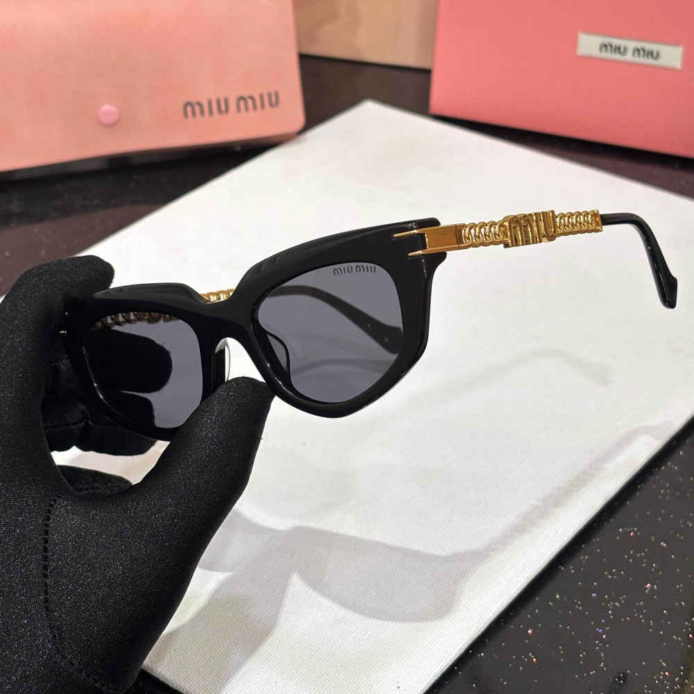Miu Miu Black Premium Women's Sunglasses-thumb-1