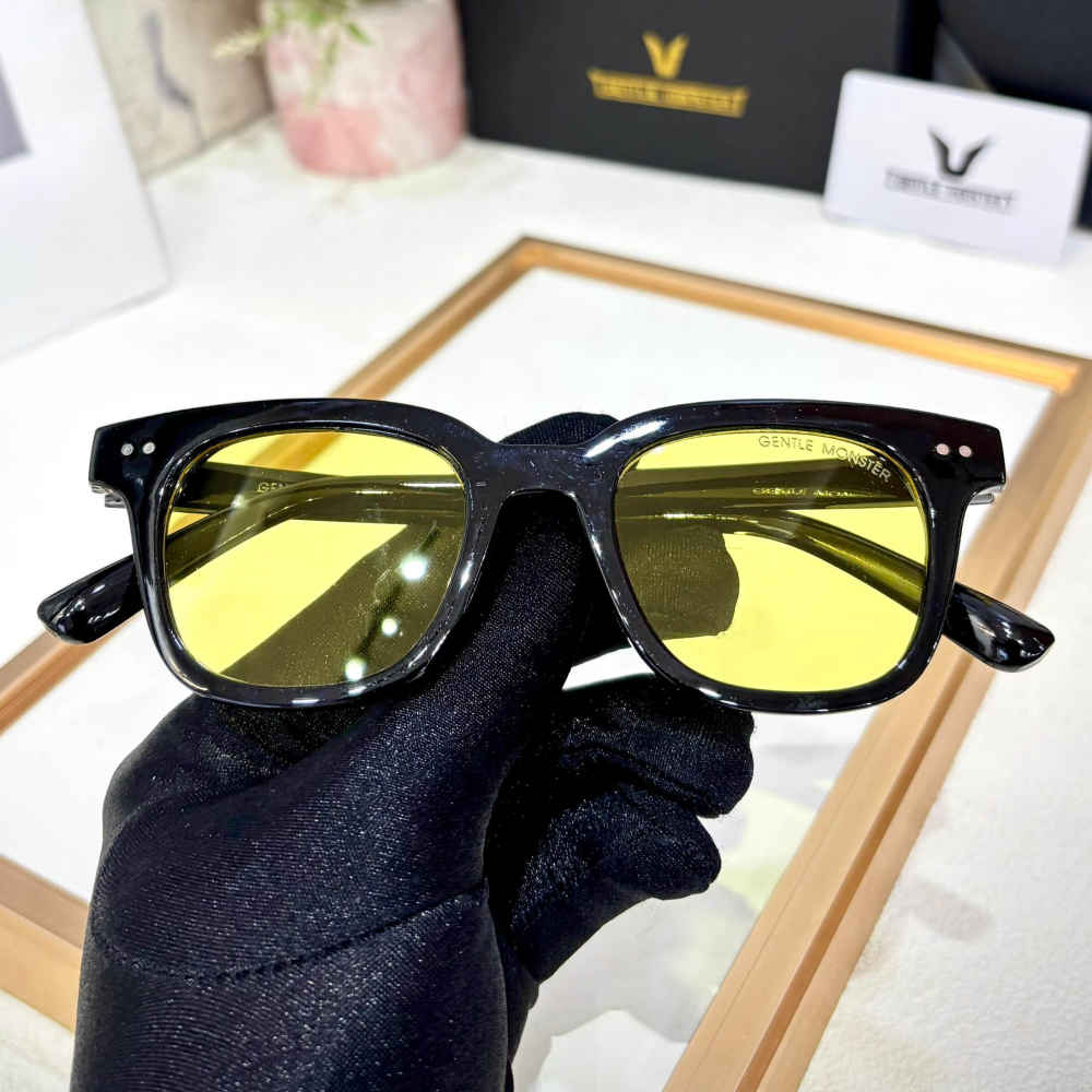 Gentle Monster Yellow Luxury Sunglasses-thumb-1