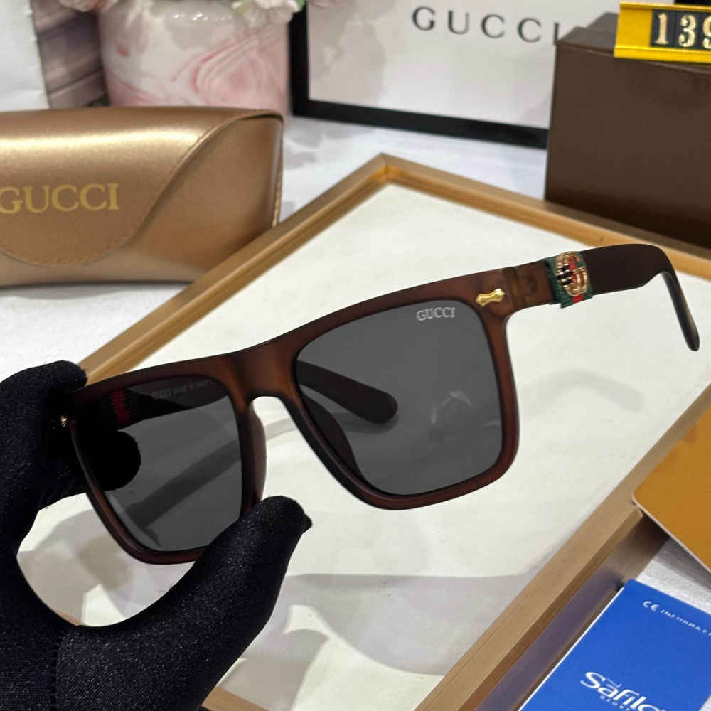 Gucci Brown & Black Premium Sunglasses-thumb-1