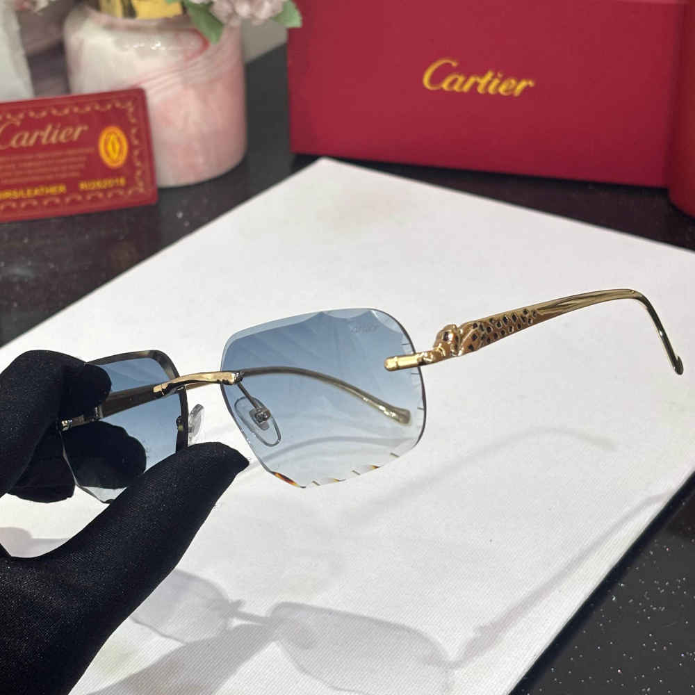 Cartier Blue Luxury Sunglasses-1
