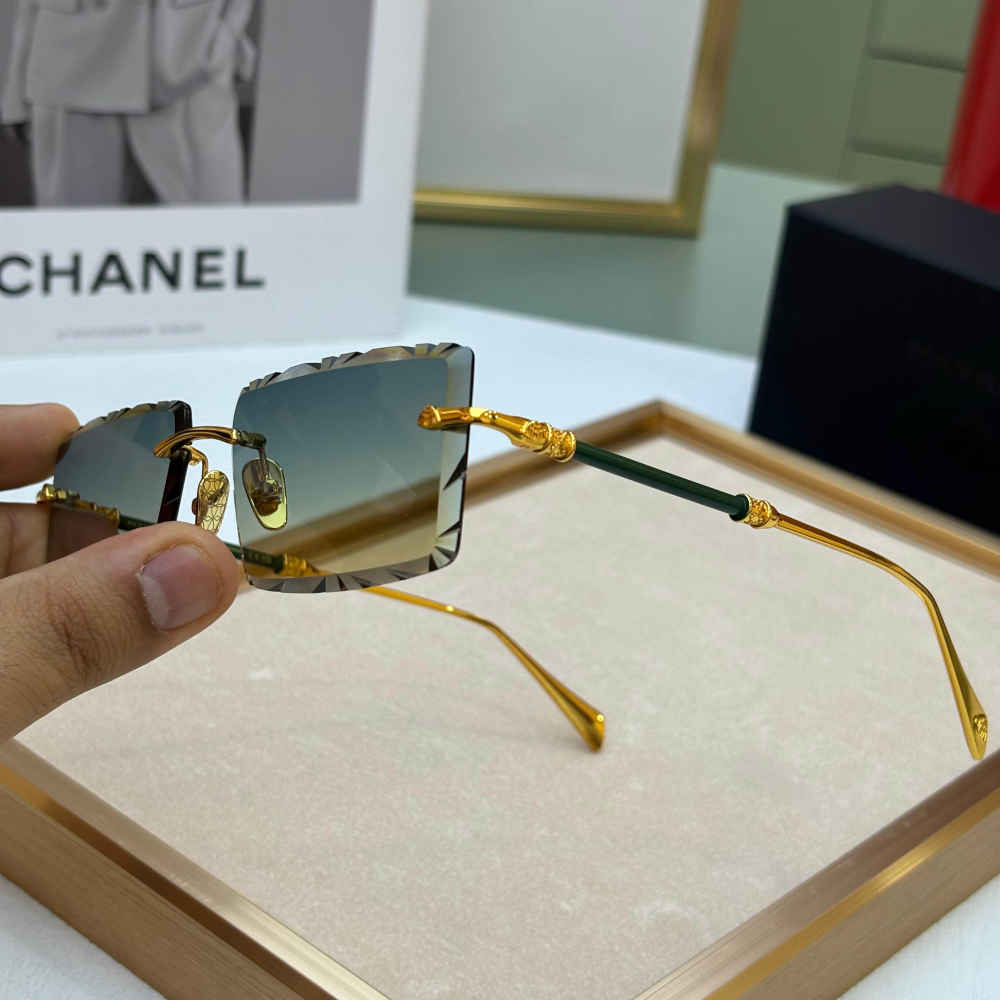 Maybach Rimless Grey Luxury Sunglasses-1