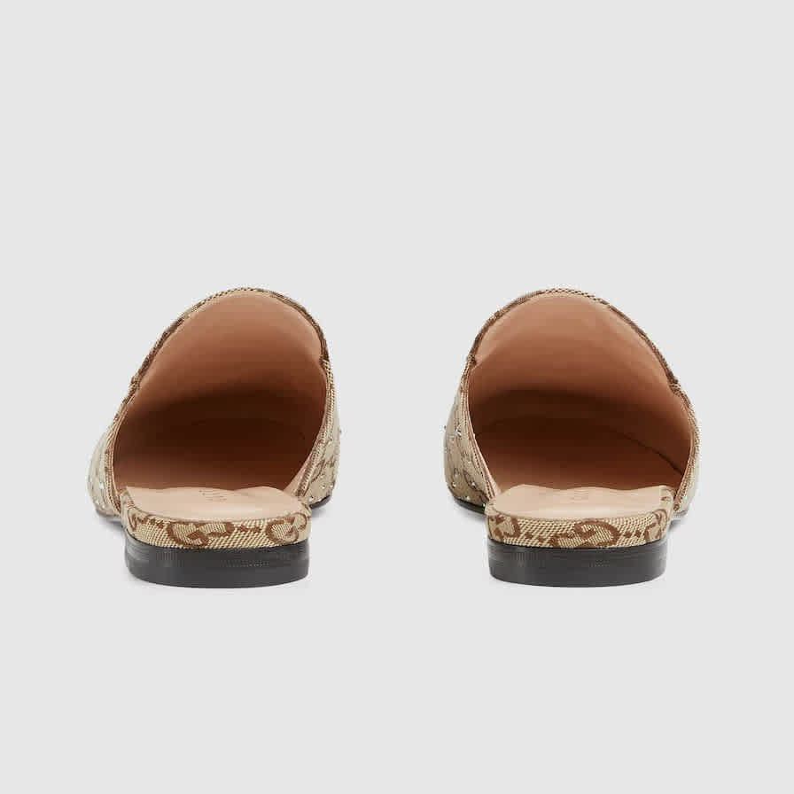 Gucci GG Women's Princetown Flat Sandals with Crystal Horsebit-3